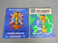 World Cup Football Programmes.