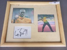 Signed Usain Bolt Montage.