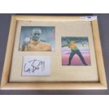 Signed Usain Bolt Montage.