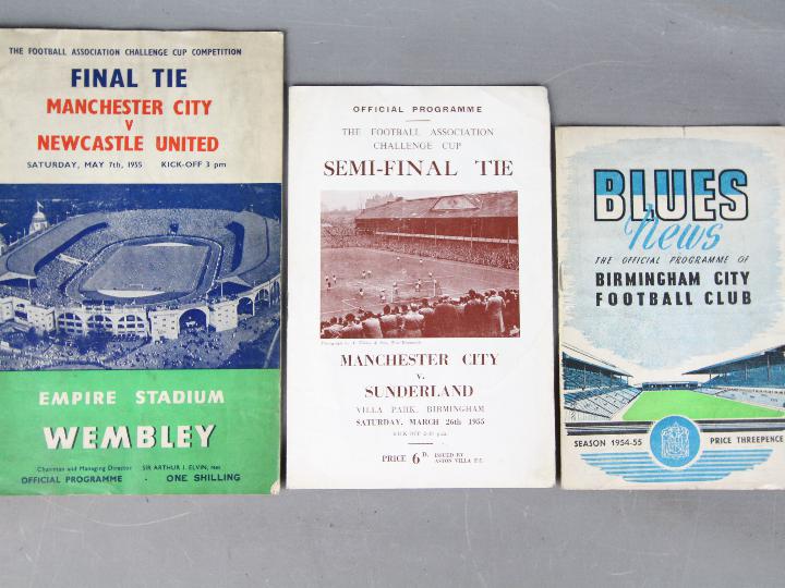 Manchester City 1955 Cup Run - FA Cup Final programme Man City v Newcastle Utd,