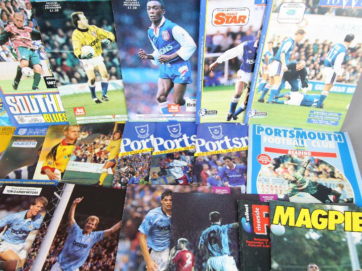 Football programmes - a collection of 46 all different League and Cup programmes from the 1990s - Image 3 of 5