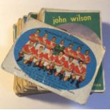 Football Trade Cards - 41 A & BC Black and White 1961 footballer cards,