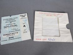 World Championship 1966 Jules Rimet Cup - a Semi-Final ticket, Goodison Park, Liverpool,