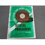 Scottish Cup Football Programme.