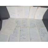 A large collection of sporting autographs, predominantly football related,