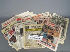 Hillsborough 1989 - a collection of approximately 27 newspapers all relating to the Hillsborough