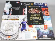 Manchester United Big Match Programmes comprising 2007 and 2018 FA Cup Finals,