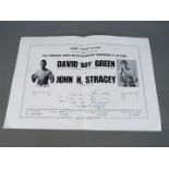 Welterweight Championship of the World - David 'Boy' Green -v- John H Stracey,