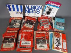 Liverpool Football Club - A large quantity of 1960's LFC matchday programmes, home and away games,