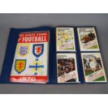 Football collector cards - a collection of orange AB & C pictorial cards,