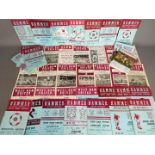 West Ham United Football Programmes. 64 Home programmes 1959 to 1981.