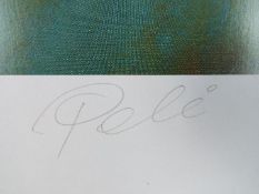 ****LOT WITHDRAWN**** Pele - A limited edition print depicting Pele in the 1970 World Cup Final