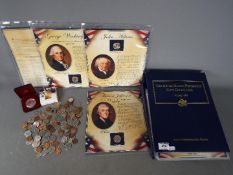 A part set of 'The United States Presidents Coin Collection' contained in one binder,