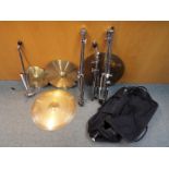 Four cymbals comprising a Magic 12" splash,