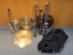 Four cymbals comprising a Magic 12" splash,