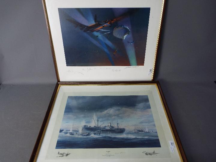 Two aviation related prints comprising 'D-Day' after Robert Taylor,