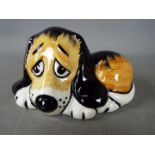 Lorna Bailey - a Lorna Bailey dog entitled Dozy, 7 cm.