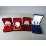 Three silver 1 dollar Canada coins comprising 1980,