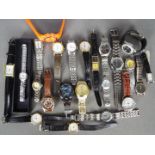 A quantity of modern wristwatches and similar, lady's and gentleman's.