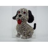 Butler & Wilson - a Butler & Wilson stone set brooch in the form of a dog,