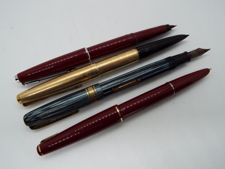 A collection of pens to include a Parker 61, a Parker 17, a Waterman's W5 with 14ct nib and similar. - Image 2 of 3