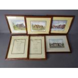 John Platts - four watercolours by John Platts depicting various UK scenes,