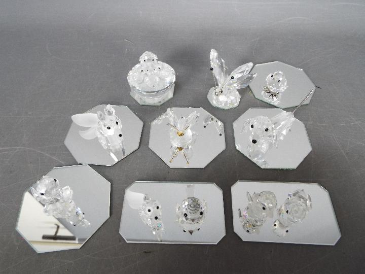 A collection of Swarovski crystal figures, predominantly animals, to include butterflies, foxes, - Image 2 of 4