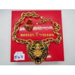 Butler & Wilson - a large Butler & Wilson necklace with stone set pendant in the form of a tiger's