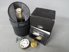 A lady's Citizen Eco Drive wristwatch in original case and outer box, with spare links,