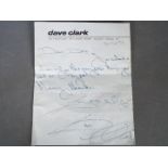 Dave Clark Five - Dave Clark autograph, on headed paper dated 21/06/72, reads 'Dear Dave.