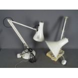 A vintage Anglepoise lamp and one other.
