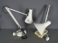 A vintage Anglepoise lamp and one other.