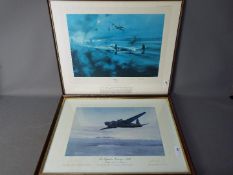 Two aviation related prints comprising 'The Dambusters' after Robert Taylor signed by Air Marshall