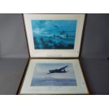 Two aviation related prints comprising 'The Dambusters' after Robert Taylor signed by Air Marshall