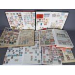 Philately - Nine stock books containing a quantity of UK and foreign postage stamps, revenue stamps,