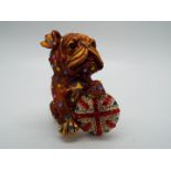 Butler & Wilson - a Butler & Wilson stone set brooch in the form of a British Bulldog,