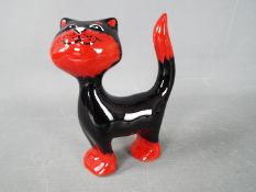 Lorna Bailey - a Lorna Bailey black and red cat entitled Precious, 11.5 cm.