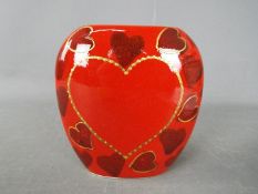 Anita Harris - an Anita Harris Heart Vase,