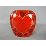 Anita Harris - an Anita Harris Heart Vase,