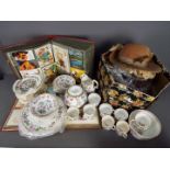 Mixed lot to include Victorian tea wares possibly Bowers, Tunstall,