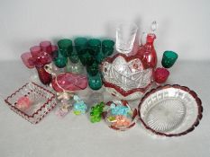 A quantity of mixed glassware.