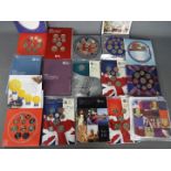 A collection of Royal Mint coin sets, Brilliant Uncirculated, Definitive, Annual sets and similar.