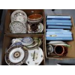 Lot to include a quantity of collector plates, calendar plates and similar, three boxes.