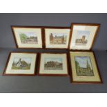 A collection of watercolours by local artist John Platts, to include St Anne's Church Sale,