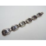 A Thai silver ornate bracelet,