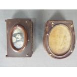Two bakelite vesta cases / match safes comprising one of standard form with inset image of Baden