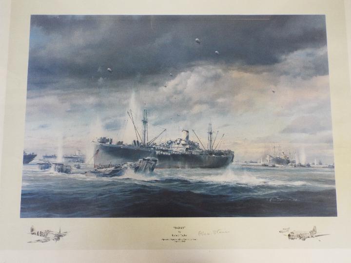 Two aviation related prints comprising 'D-Day' after Robert Taylor, - Image 2 of 6