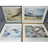 Four aviation related prints comprising 'Victory Over Dunkirk' after Robert Taylor,