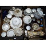 A mixed lot of ceramics to include Wade, Royal Doulton, Japanese and similar, two boxes.