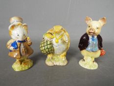Beswick - Three Beatrix Potter figurines comprising Mr Alderman Ptolemy,